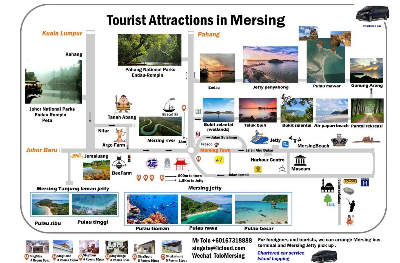 Singleisure Holiday House Mersing Eksteriør bilde
