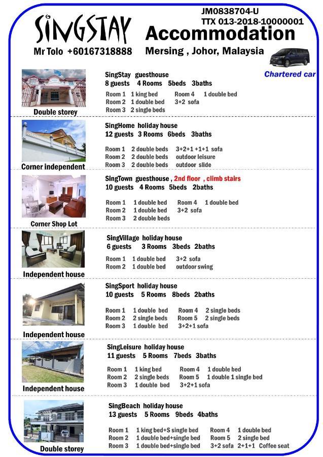 Singleisure Holiday House Mersing Eksteriør bilde